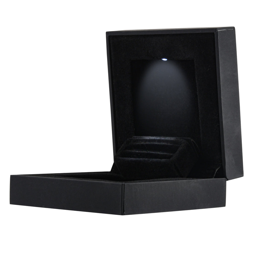 Black LED Light Ring Boxes | Ring Gift Box with Light | LED Collection