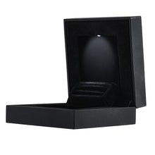 Black LED Slim Engagement Proposal Ring Box Fiancé Allurepack