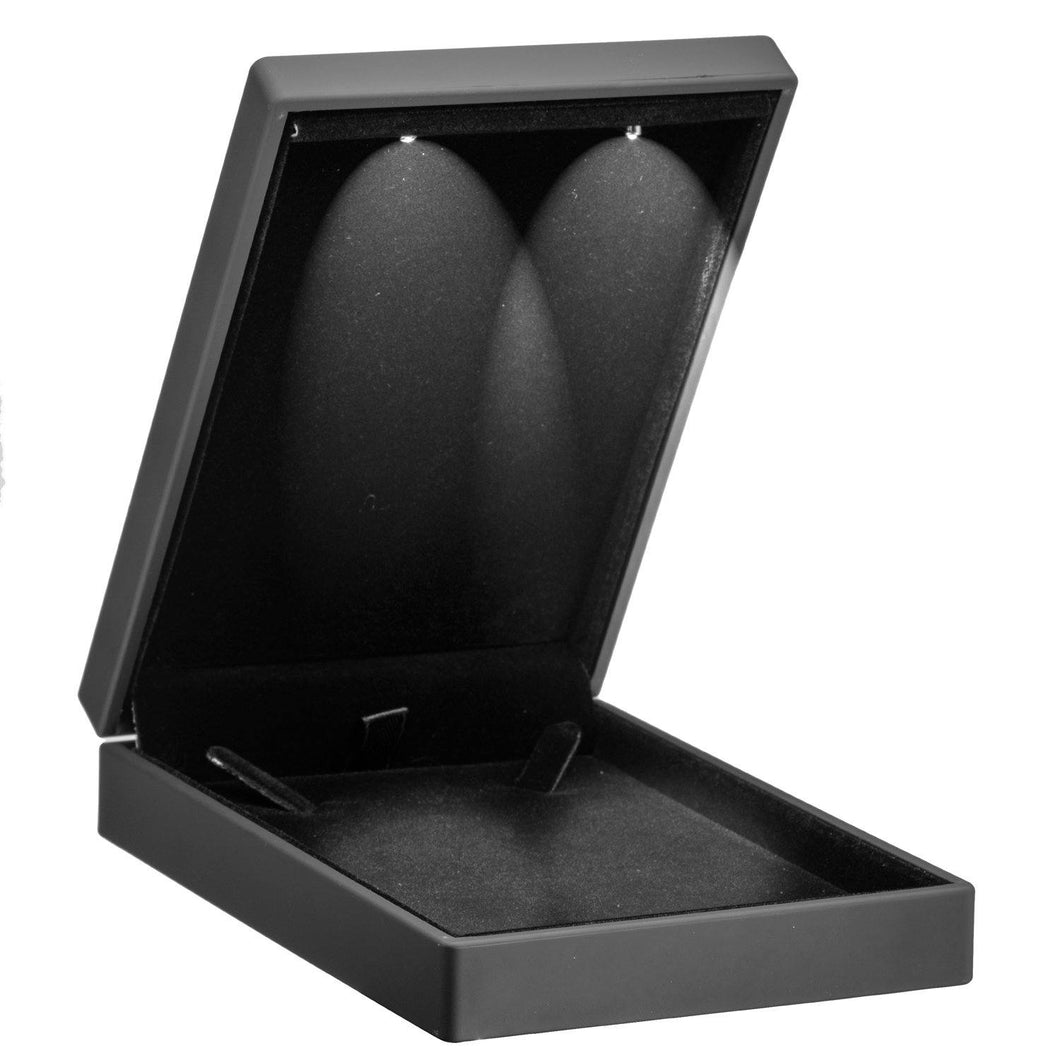 Black LED Small Necklace Box Necklace LD80-BK Black 12 Allurepack