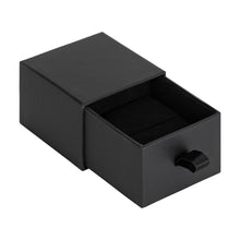 Cardboard Drawer Ring Box, Sleek Collection Ring SK10-BK Black 12 Allurepack