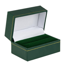 Cartier Style Double Ring Box, Vintage Collection Ring VN15-GN Green 12 allurepack
