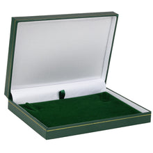 Cartier Style Necklace Box, Vintage Collection Necklace VN80-GN Green 12 allurepack