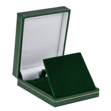 Cartier Style Pendant/Earring Box, Vintage Collection Pendant VN30-GN Green 12 allurepack