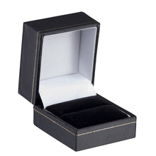 Cartier Style Ring Box, Vintage Collection Ring VN10-BK Black 12 allurepack
