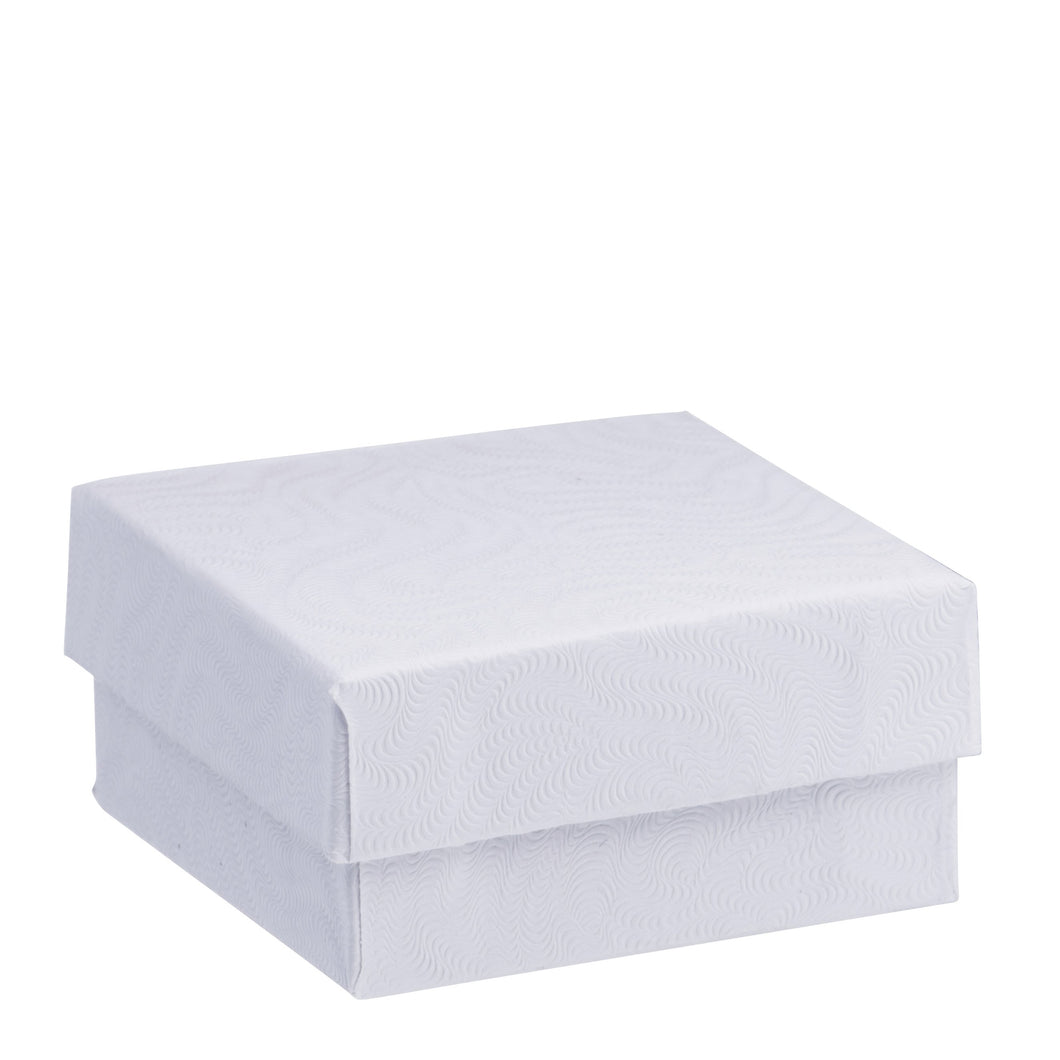 Cotton-Filled Ring Box, Uniform Collection Ring UN22-WT White 100 allurepack