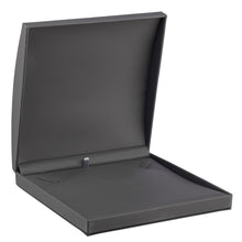 Dome Leatherette Necklace Box with outer Bow Box, Splendor Collection Necklace SP80-GR Grey 12 Allurepack