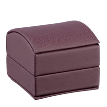 Dome Leatherette Ring Box with outer Bow Box, Splendor Collection Ring Allurepack