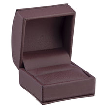 Dome Leatherette Ring Box with outer Bow Box, Splendor Collection Ring SP10-BY Burgundy 12 Allurepack