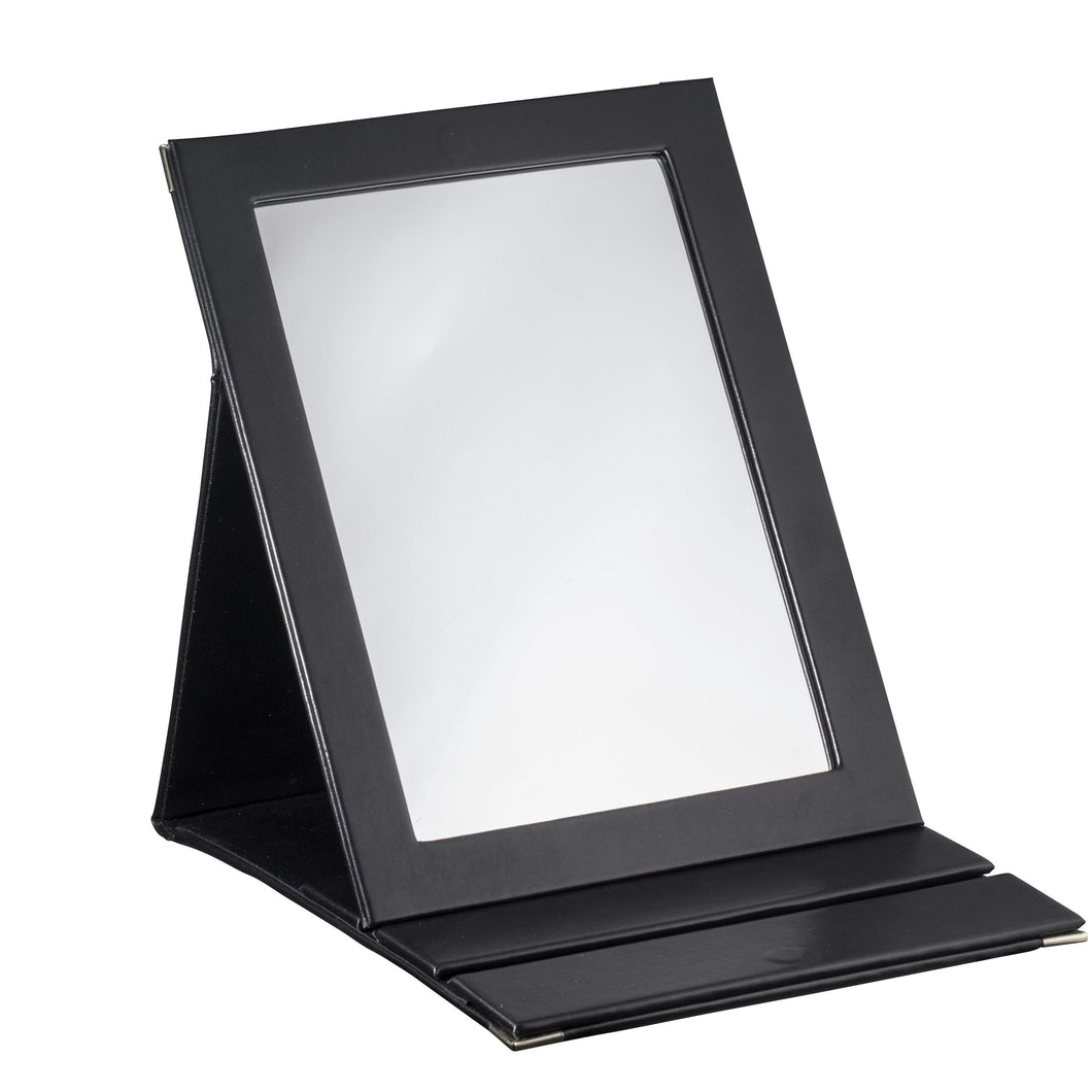 Faux Leather Mirror Folder - Black mirrors Allurepack