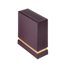 Gold Accented Cardboard Bangle Box, Legacy Collection Ring LE65-BY Burgundy 12 allurepack