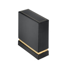Gold Accented Cardboard Bangle Box, Legacy Collection Ring LE65-BK Black 12 allurepack