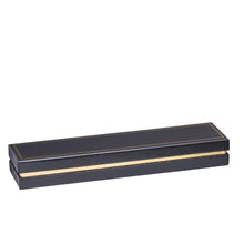 Gold Accented Cardboard Bracelet Box, Legacy Collection Bracelet LE40-BK Black 12 allurepack