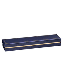 Gold Accented Cardboard Bracelet Box, Legacy Collection Bracelet LE40-NB Navy Blue 12 allurepack