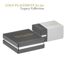 Gold Accented Cardboard Pendant/Earring Box, Legacy Collection Pendant allurepack