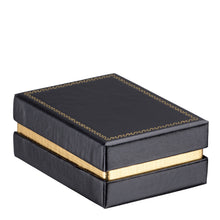 Gold Accented Cardboard Pendant/Earring Box, Legacy Collection Pendant LE30-BK Black 12 allurepack