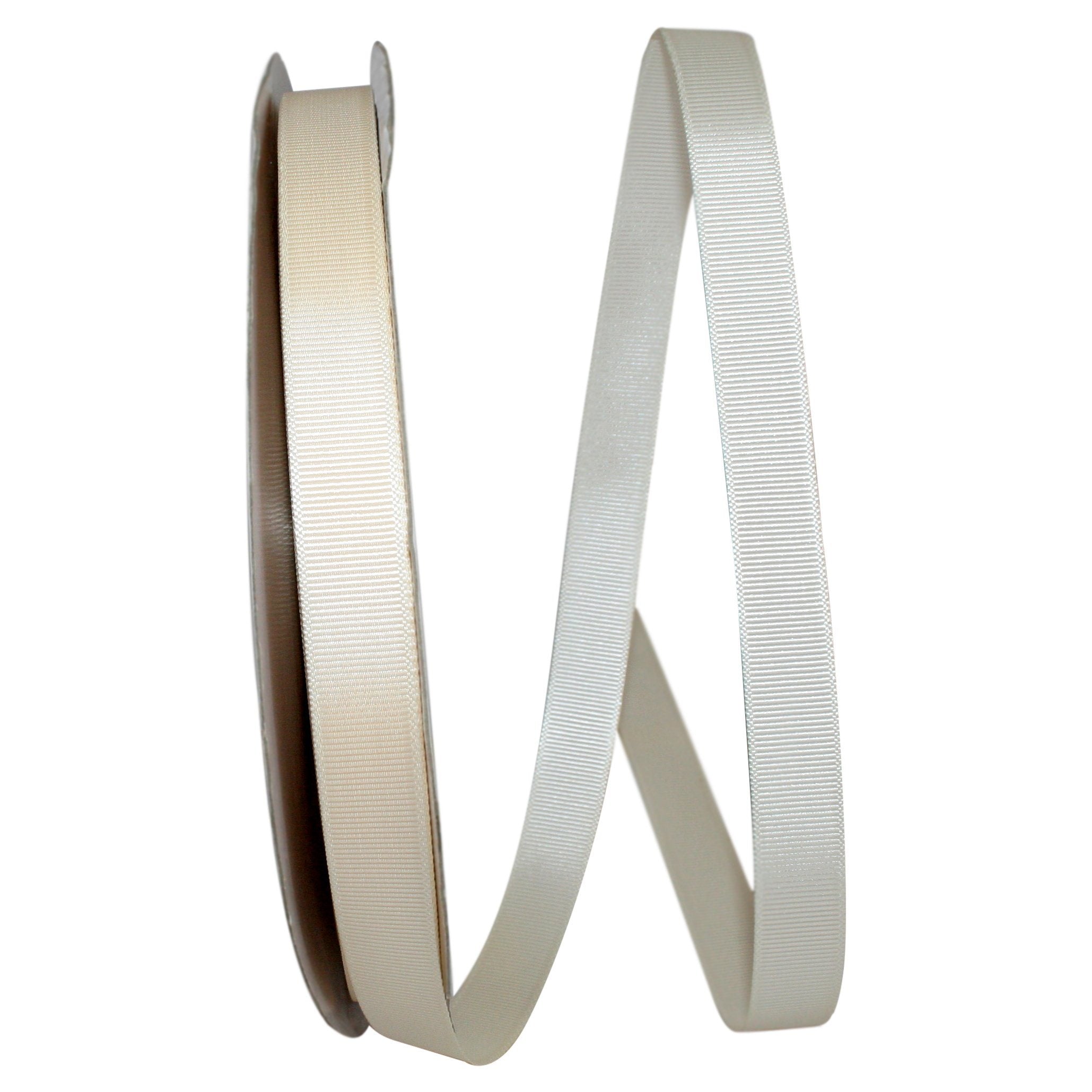 Grosgrain Ribbon Ivory Cream 16mm x 20m Transpack