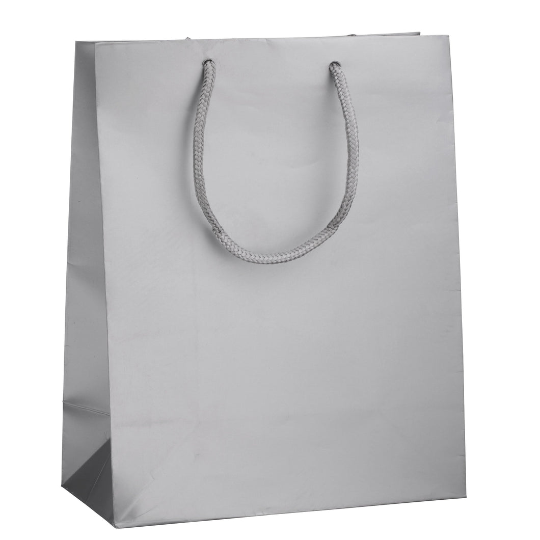 Large Matte Tote Bag Bag BT281-SL Silver 50 allurepack