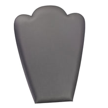 Large Necklace Foldover Stand, Allure Leatherette Display Collection Neck D832-GR Steel Grey 1 allurepack