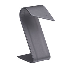 Large Sliced Foldover Earring Stand, Allure Leatherette Display Collection Earring D253-GR Steel Grey 1 allurepack