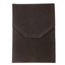 Large Suede Pearl Folder folder FS12-BN/BN Brown 12 allurepack