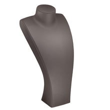 Large Tall Neck, Allure Leatherette Display Collection Neck D854-BN Brown 1 allurepack
