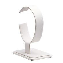 Large Vertical Bangle/Watch Stand, Allure Leatherette Display Collection Bangle D610-WT White 1 allurepack