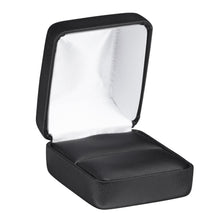 Leatherette Rounded Ring Box, Provident Collection Ring PR10-BK Black 12 allurepack