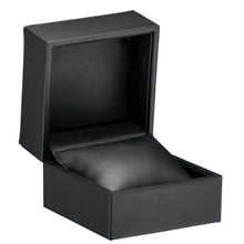 Luxury Leather with Stitch Pillow Box, Opulent Collection pillow OP68-BK Black 12 allurepack