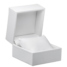 Luxury Leather with Stitch Pillow Box, Opulent Collection pillow OP68-WT White 12 allurepack