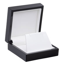 Luxury Wooden Lacquered Earring/Pendant Box, Imperial Collection earring IM30-BK Black 12 allurepack