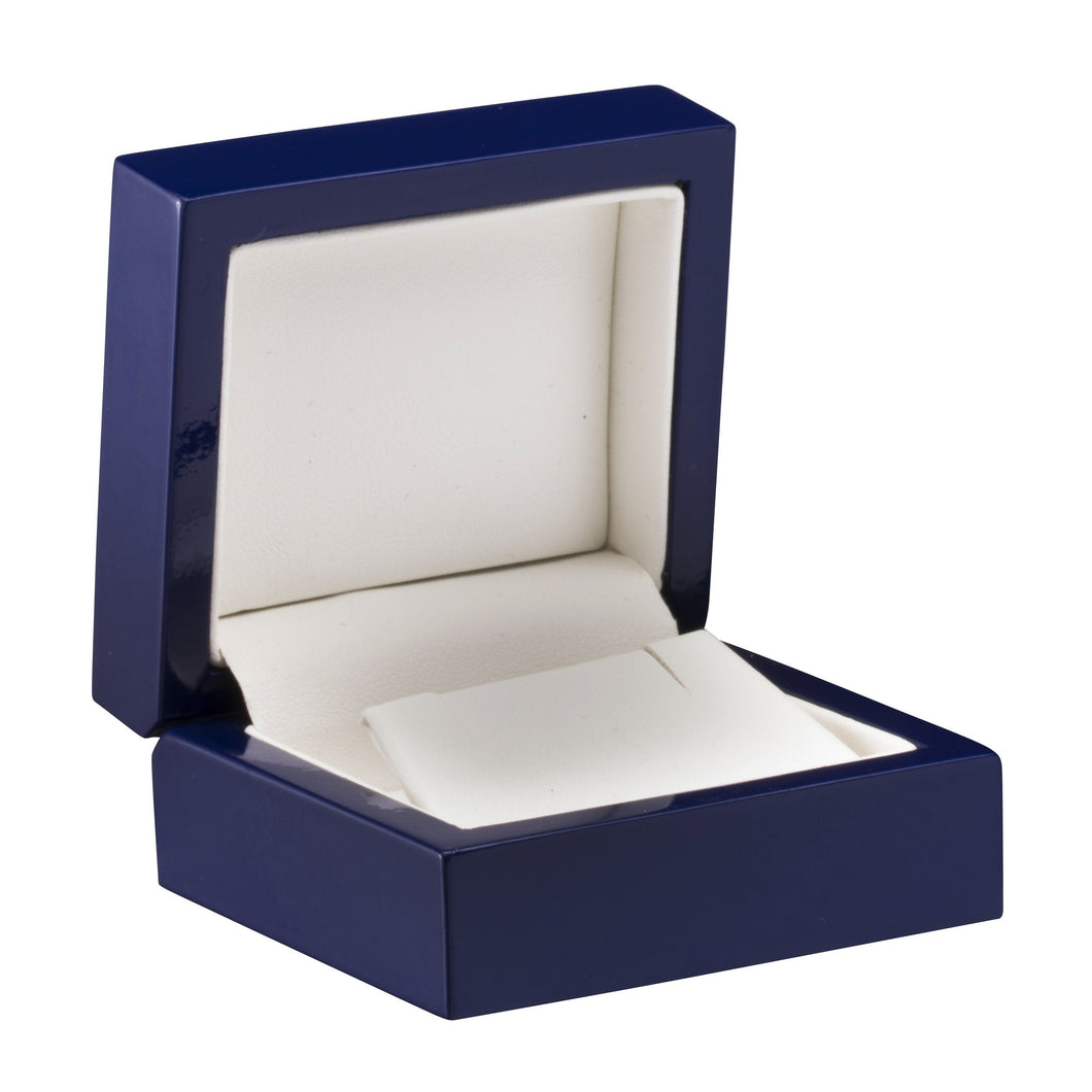 Luxury Wooden Lacquered Small Earring Box, Imperial Collection earring IM20-BL Blue 12 allurepack