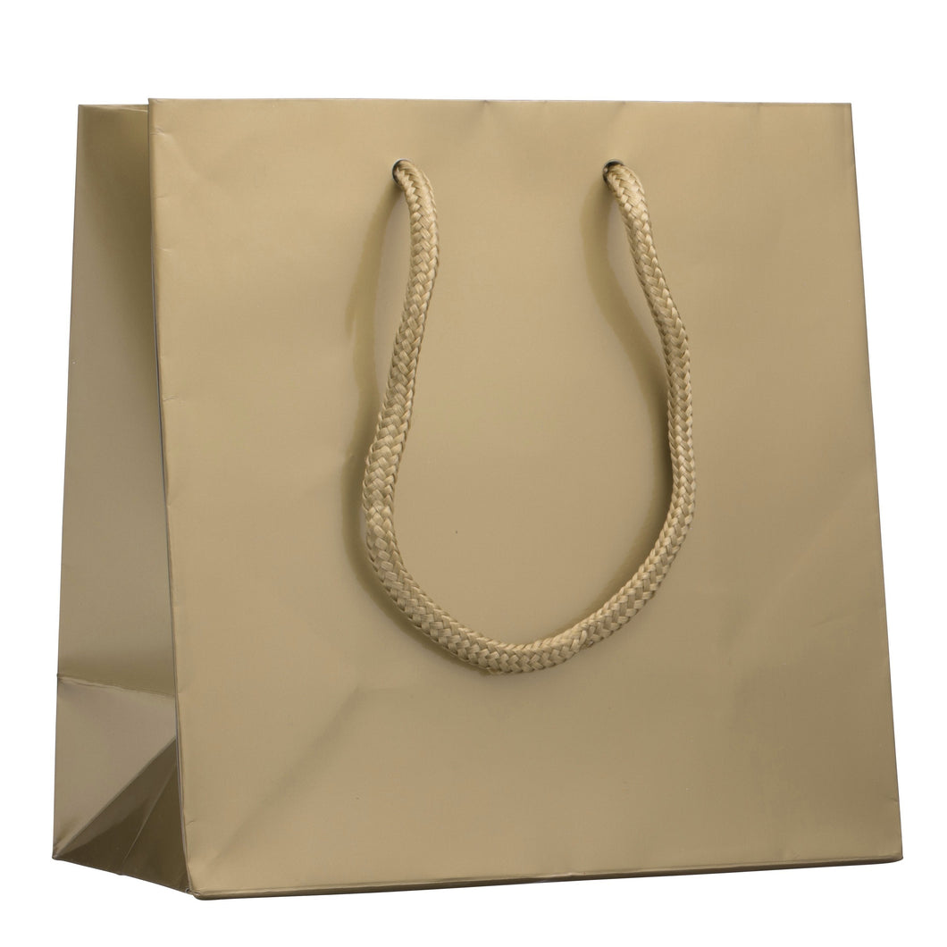 Medium Glossy Tote Bag Bag BT177-GD Gold 50 allurepack