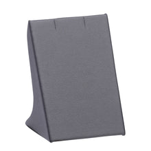 Medium Pendant Stand, Allure Leatherette Display Collection Pendant D314-GR Steel Grey 1 allurepack