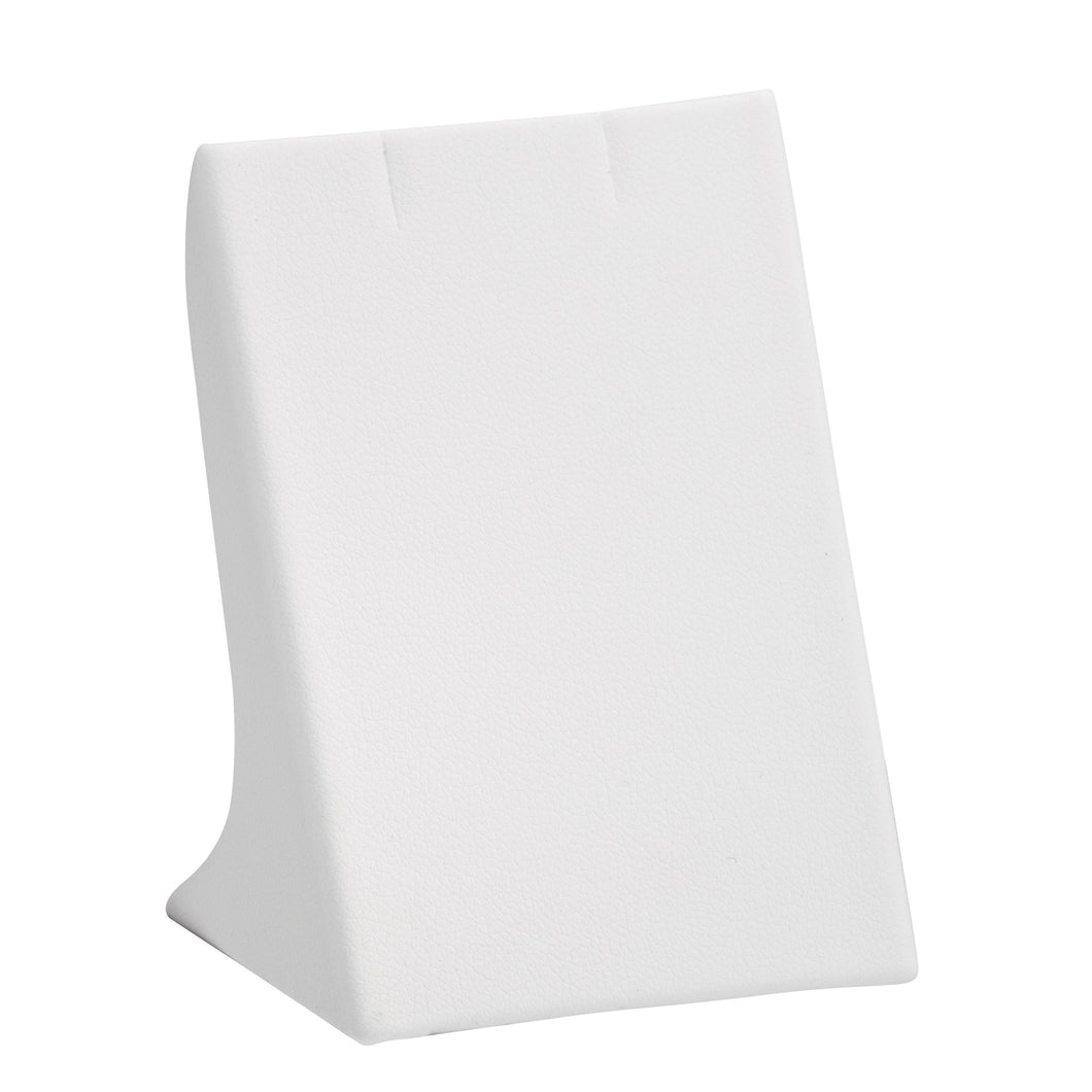 Medium Pendant Stand, Allure Leatherette Display Collection Pendant D314-WT White 1 allurepack