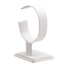 Medium Vertical Bangle/Watch Stand, Allure Leatherette Display Collection Bangle D611-WT White 1 allurepack