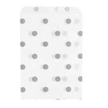 Merchandise Bag 4" x 6" 1000 Pcs Merchandise Bag BM46-SK Silver Polka Dot Allurepack