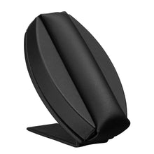 Multi-Ring Stand with Cushioned Roll, Allure Leatherette Display Collection Ring D160-BK Black 1 allurepack