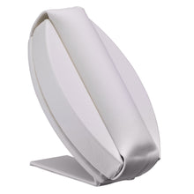 Multi-Ring Stand with Cushioned Roll, Allure Leatherette Display Collection Ring D160-CR Cream 1 allurepack