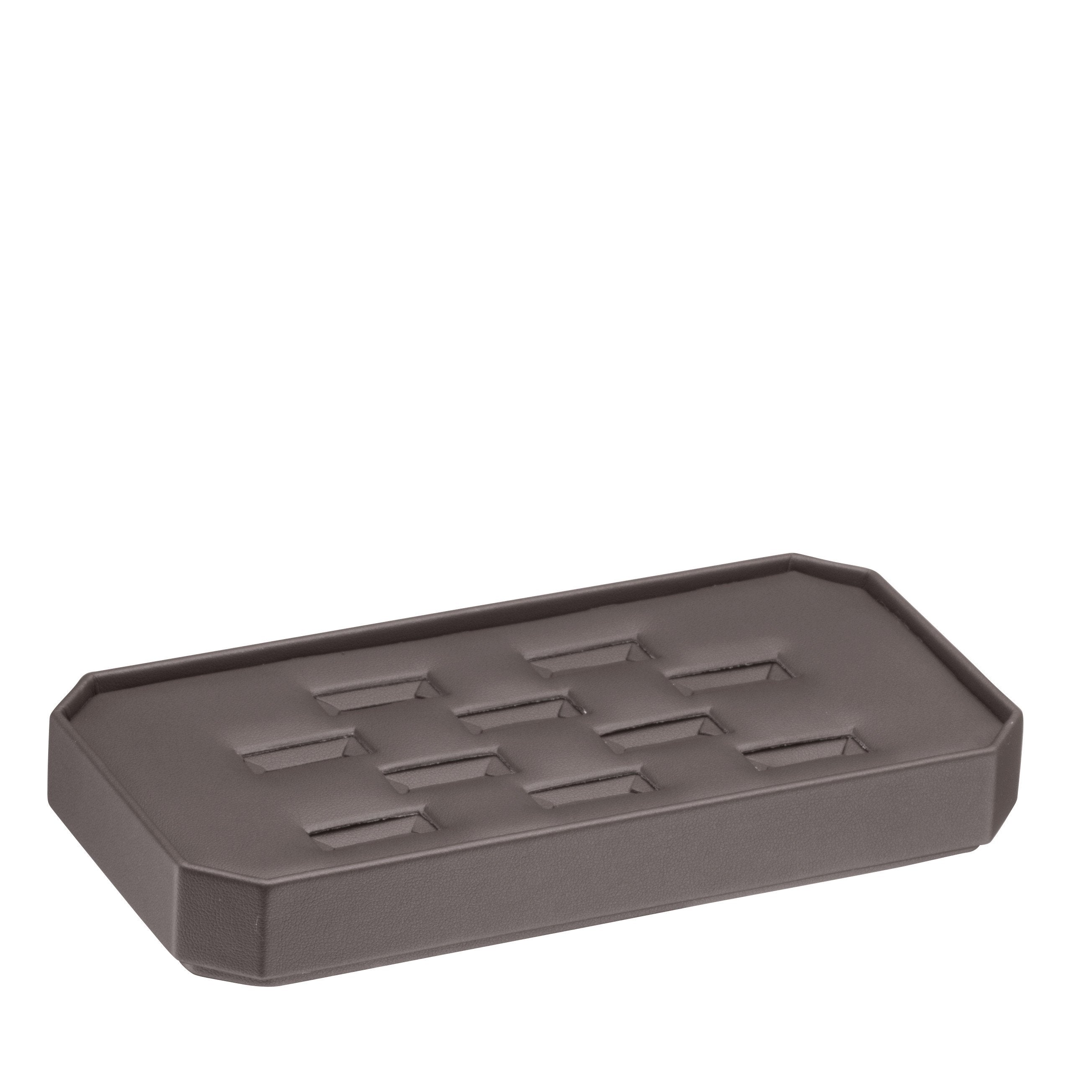 Leatherette Octagon Lightweight Stackable 10 Ring Jewelry Tray