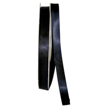 Premium Double Face Satin Ribbon 5/8" x 100 Yards Ribbon R-DP58-BK Black 1 Allurepack