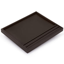 Presentation Serving Tray , Allure Leatherette Display Collection Tray D915-BN Brown 1 allurepack