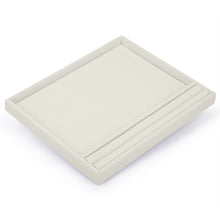 Presentation Serving Tray , Allure Leatherette Display Collection Tray D915-CR Cream 1 allurepack