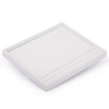 Presentation Serving Tray , Allure Leatherette Display Collection Tray D915-WT White 1 allurepack