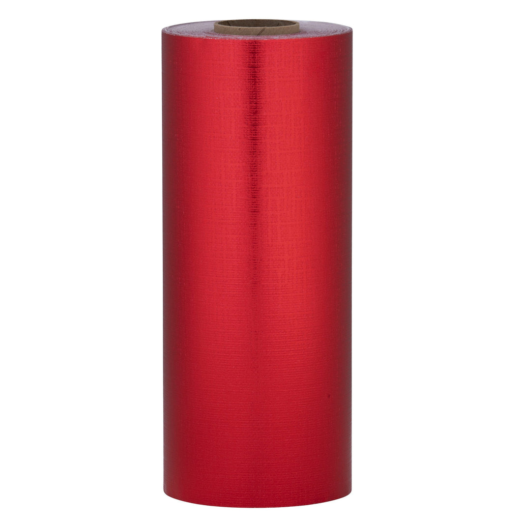 Red Linen Wrapping Paper 7.5