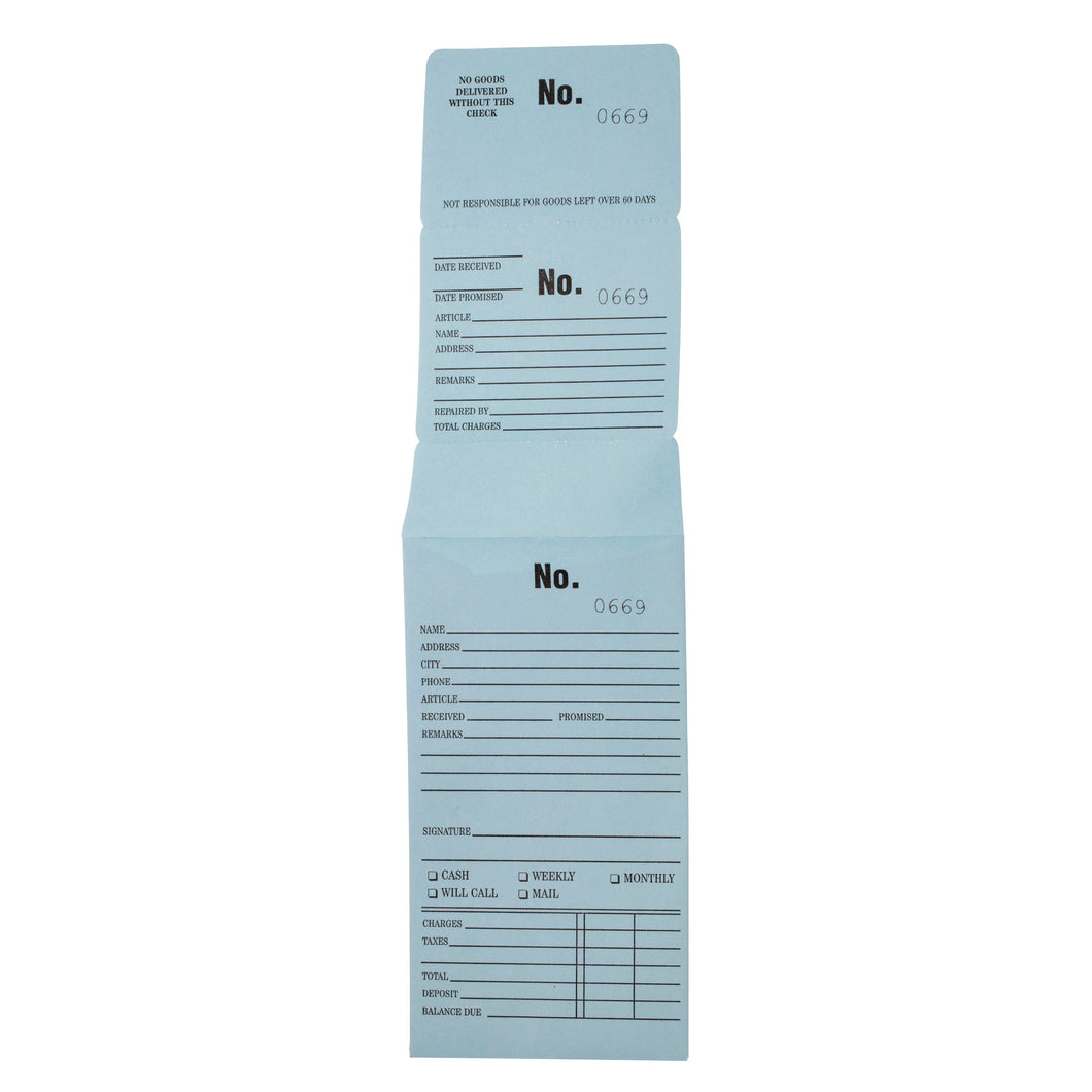 Repair Envelopes, #7000-8000, Blue, Box of 1,000 Repair Envelopes Allurepack