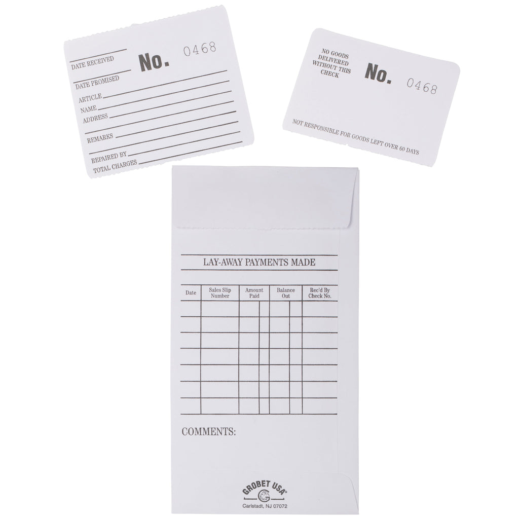 Jewelry Repair Envelopes, #7001-8000, White, Box of 1,000