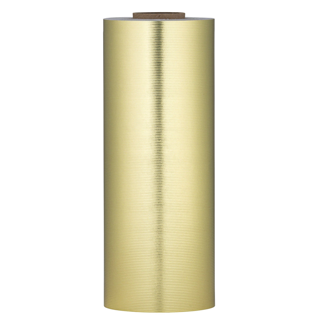 Ribbed Gold Wrapping Paper 7.5" x 150' Roll