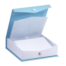 Ribbed Paper Snap Pendant/Earring Box, Prim Collection Pendant PM30-LB Light Blue 12 allurepack