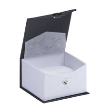 Ribbed Paper Snap Ring Box, Prim Collection Ring PM10-BK Black 12 allurepack