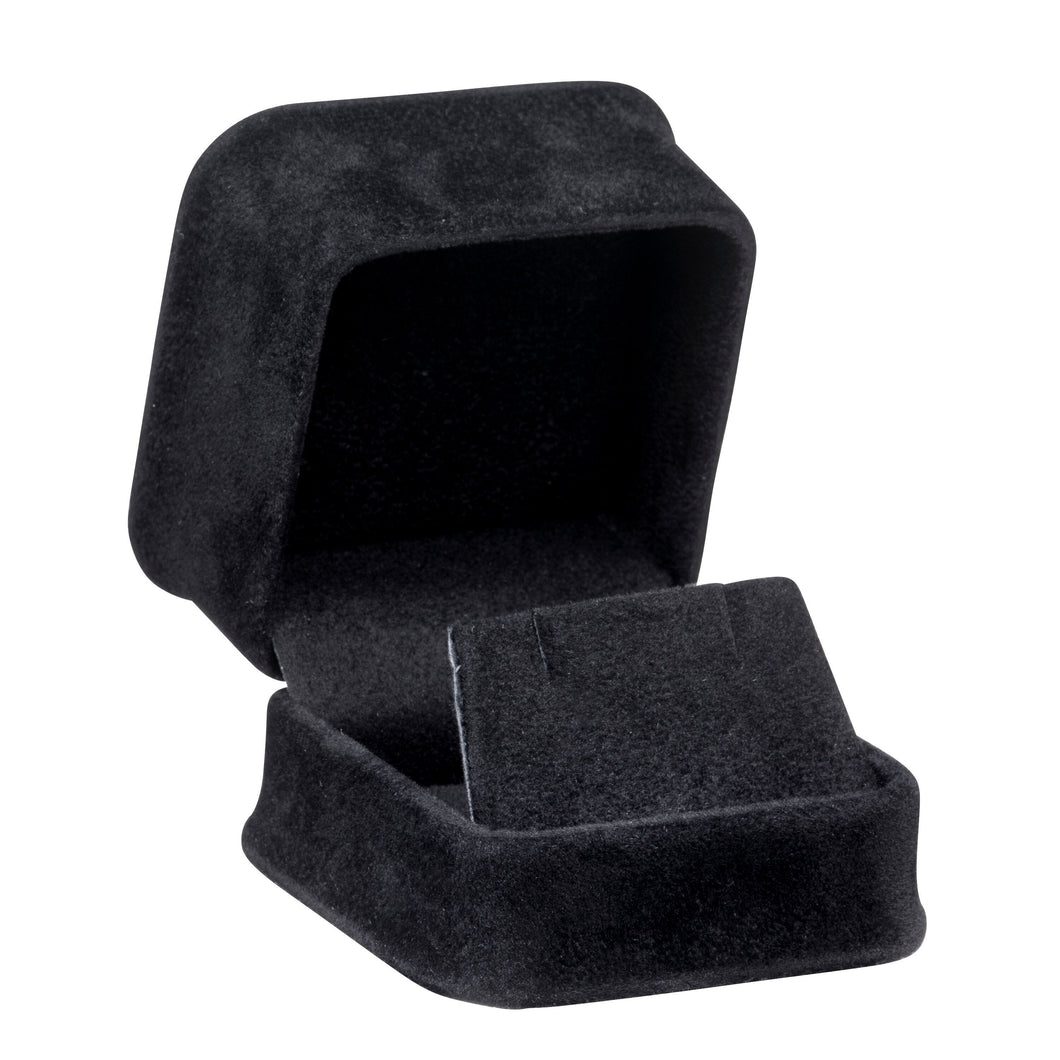 Rich Suede Earring Box, Ornate Collection Earring OR20-BK Black 12 allurepack